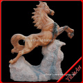 Outdoor Horse Statue, Natural Marble Stone Horse Statue For Decoration